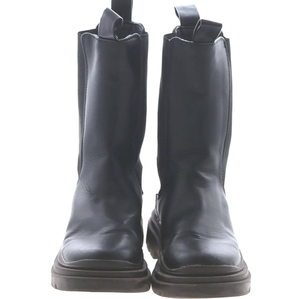 Dolls Kill Public Desire CHERRY BLACK CHUNKY SOLE CHELSEA ANKLE BOOTS 6 - Picture 5 of 16